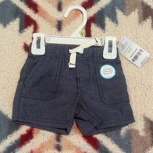 Carter's Dark Blue Kids Shorts with White Tie